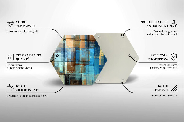 Glas Ceranfeldabdeckung Gemalter Hintergrund