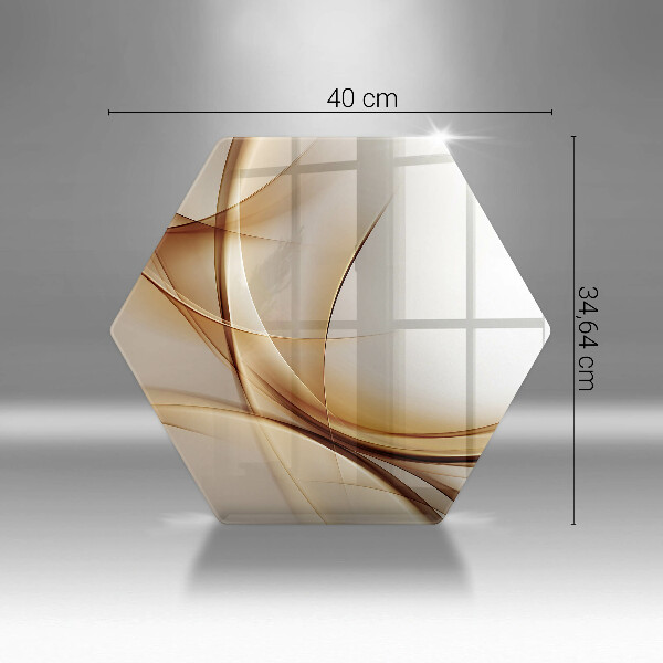 Glas Herdabdeckplatte Abstrakte Formen