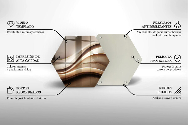 Glas Herdabdeckplatte Abstraktion sanfte Linien