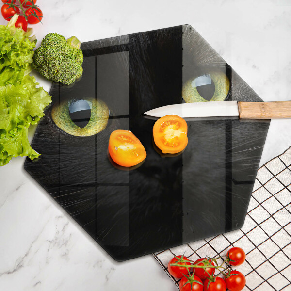 Glas Herdabdeckplatte Tierische Katzenaugen