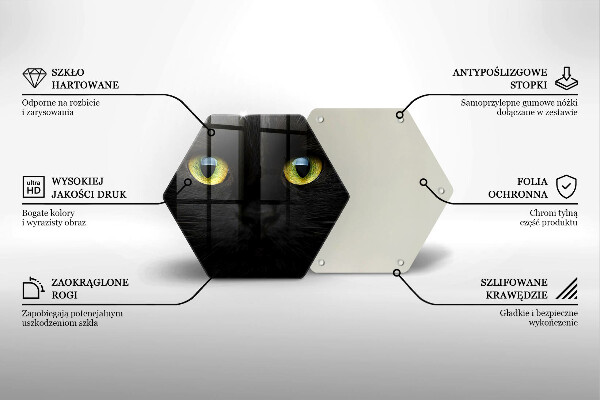 Glas Herdabdeckplatte Tierische Katzenaugen