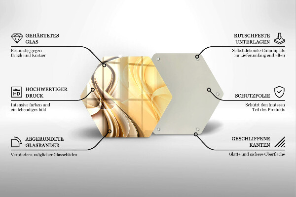 Glas Herdabdeckplatte Rauchabstraktion