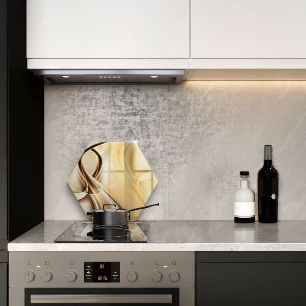 Glas Herdabdeckplatte Rauchabstraktion