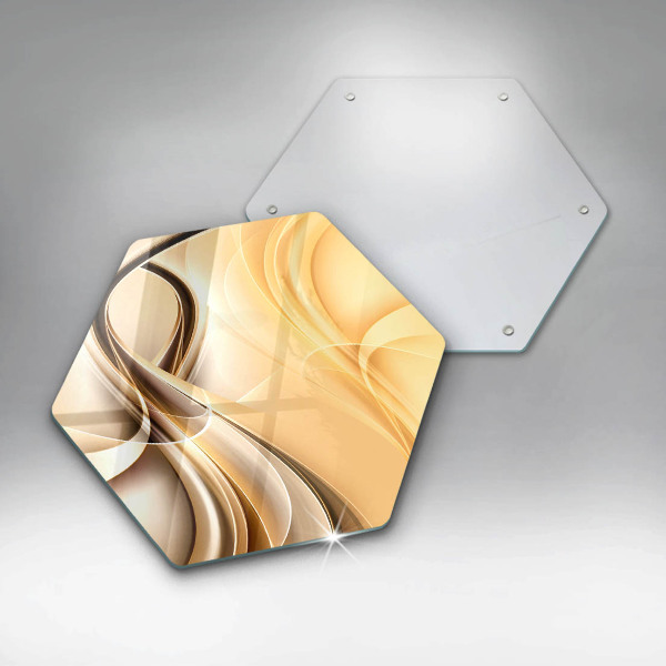 Glas Herdabdeckplatte Rauchabstraktion