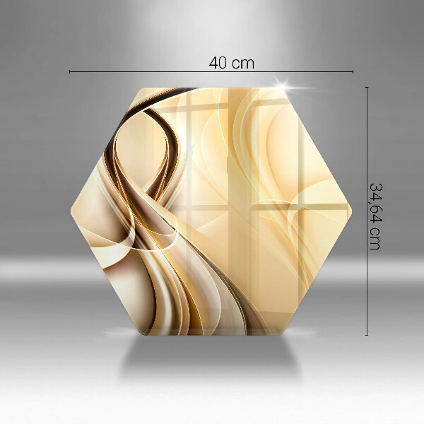 Glas Herdabdeckplatte Rauchabstraktion