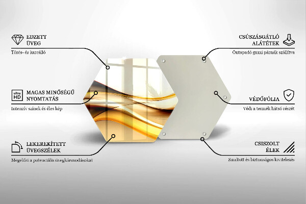 Glas Herdabdeckplatte Abstrakte Rauchlinien