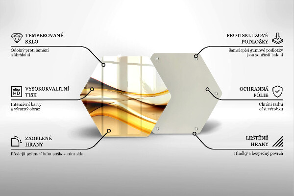 Glas Herdabdeckplatte Abstrakte Rauchlinien