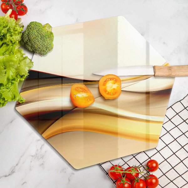 Glas Herdabdeckplatte Abstrakte Rauchlinien