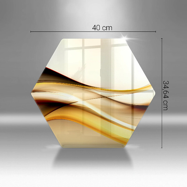 Glas Herdabdeckplatte Abstrakte Rauchlinien
