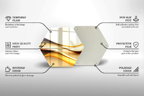 Glas Herdabdeckplatte Abstrakte Rauchlinien