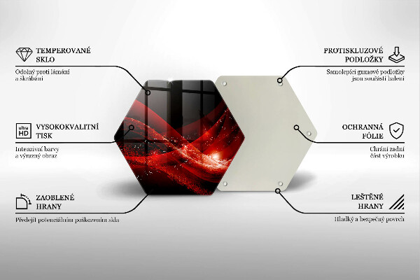 Glas Herdabdeckplatte Moderne Abstraktion