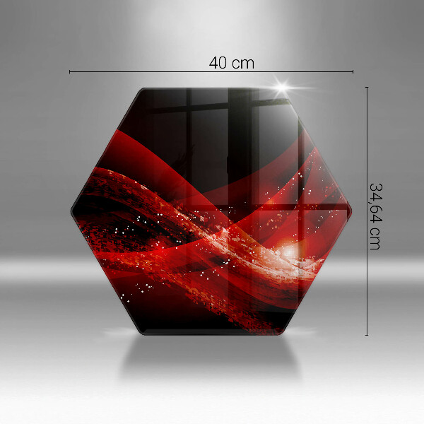 Glas Herdabdeckplatte Moderne Abstraktion