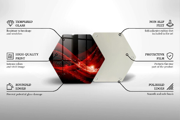 Glas Herdabdeckplatte Moderne Abstraktion
