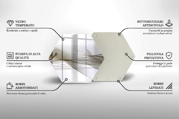 Glas Herdabdeckplatte Abstraktes Liniendesign
