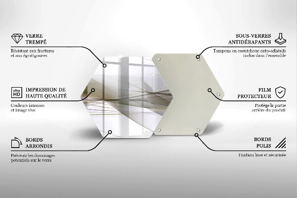 Glas Herdabdeckplatte Abstraktes Liniendesign
