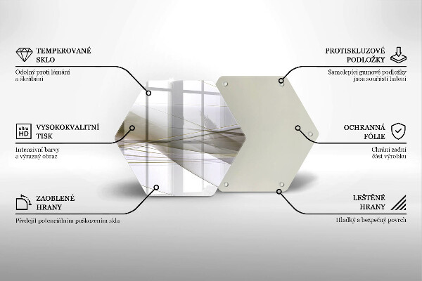 Glas Herdabdeckplatte Abstraktes Liniendesign