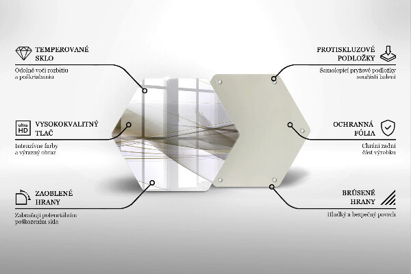 Glas Herdabdeckplatte Abstraktes Liniendesign
