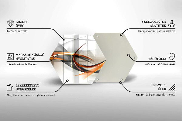 Glas Herdabdeckplatte Moderne Formen