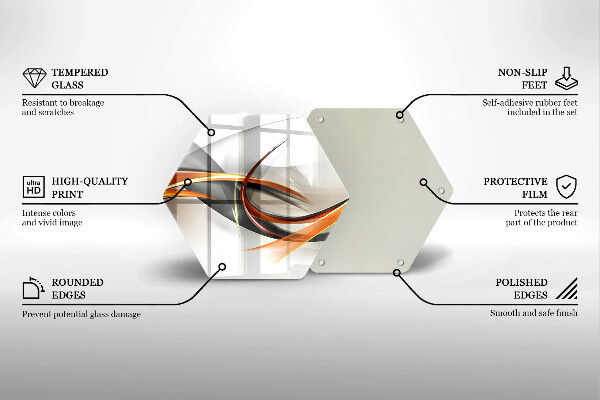 Glas Herdabdeckplatte Moderne Formen