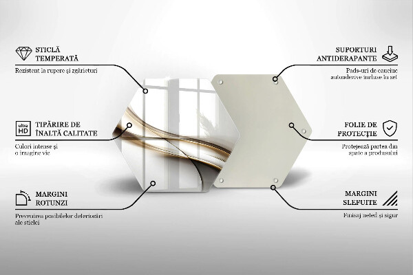Glas Herdabdeckplatte Weiche Linien Abstraktion