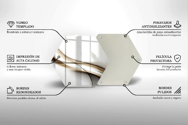 Glas Herdabdeckplatte Weiche Linien Abstraktion