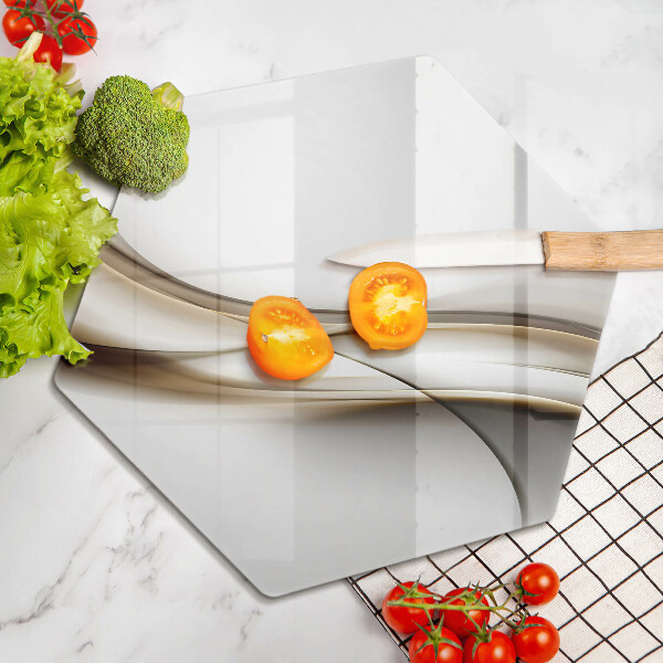 Glas Herdabdeckplatte Weiche Linien Abstraktion