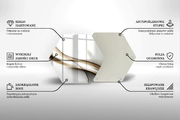 Glas Herdabdeckplatte Weiche Linien Abstraktion