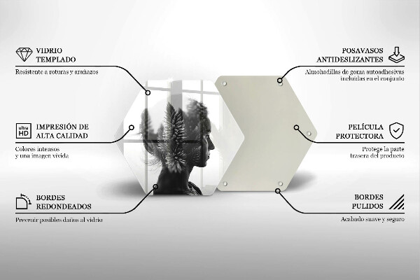 Glas Herdabdeckplatte Frau und Wald