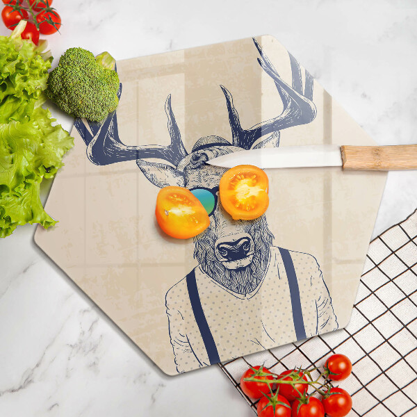 Glas Herdabdeckplatte Hirschmann-Illustration