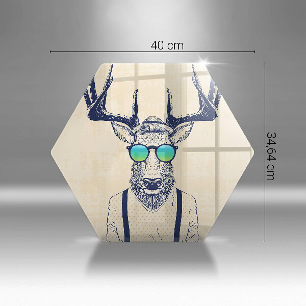 Glas Herdabdeckplatte Hirschmann-Illustration