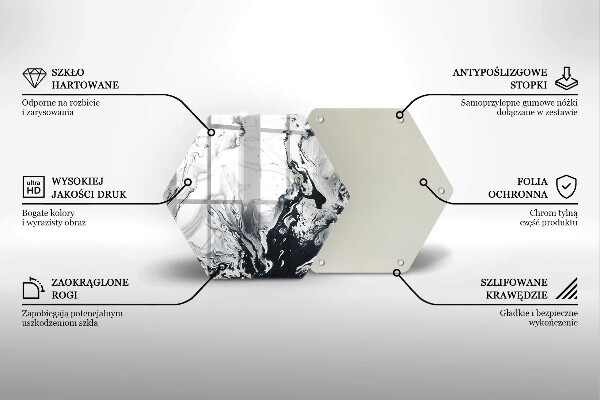 Glas Herdabdeckplatte Tintenabstraktion