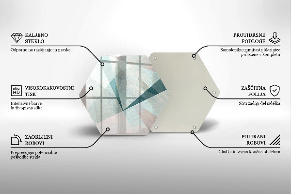 Glas Herdabdeckplatte Scharfe Abstraktion