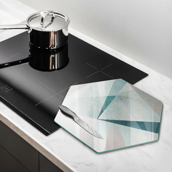 Glas Herdabdeckplatte Scharfe Abstraktion