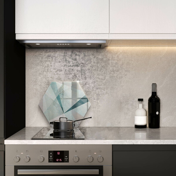 Glas Herdabdeckplatte Scharfe Abstraktion