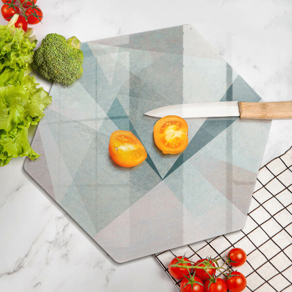 Glas Herdabdeckplatte Scharfe Abstraktion