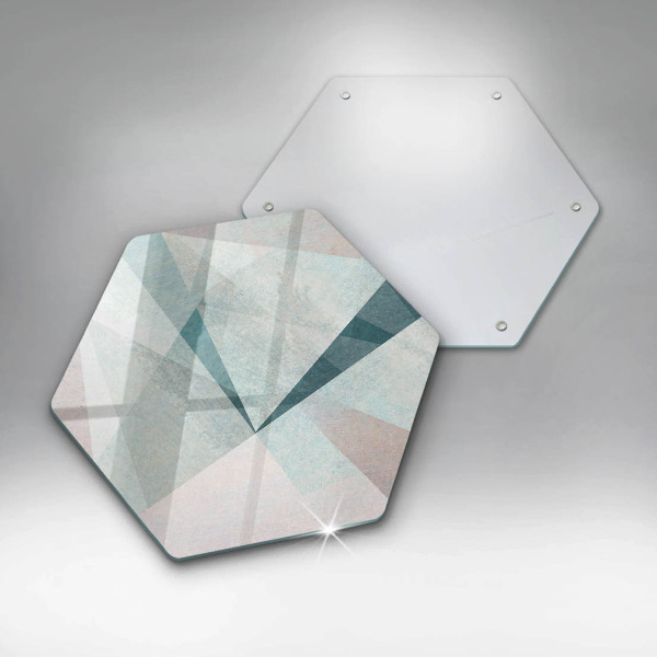 Glas Herdabdeckplatte Scharfe Abstraktion