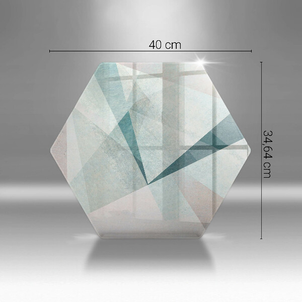 Glas Herdabdeckplatte Scharfe Abstraktion