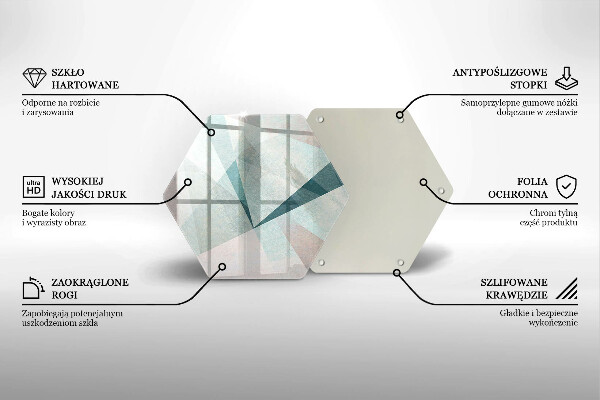 Glas Herdabdeckplatte Scharfe Abstraktion