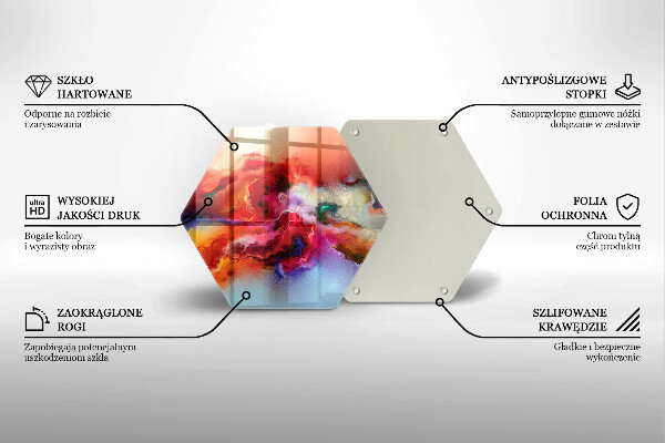 Glas Herdabdeckplatte Rauchige Abstraktion