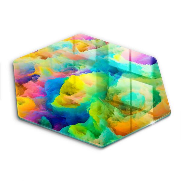 Glas Herdabdeckplatte Bunte Abstraktion