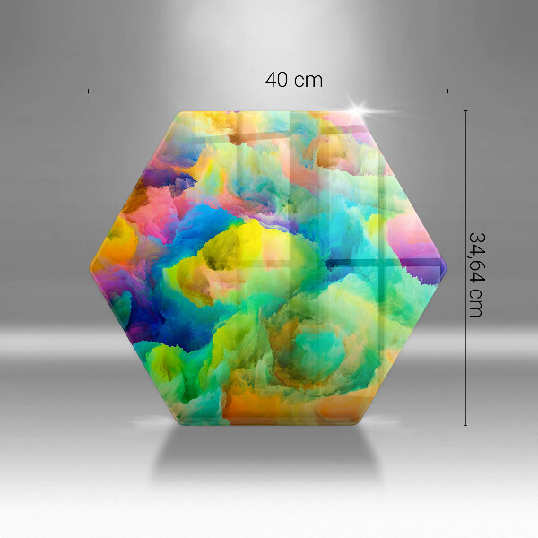 Glas Herdabdeckplatte Bunte Abstraktion