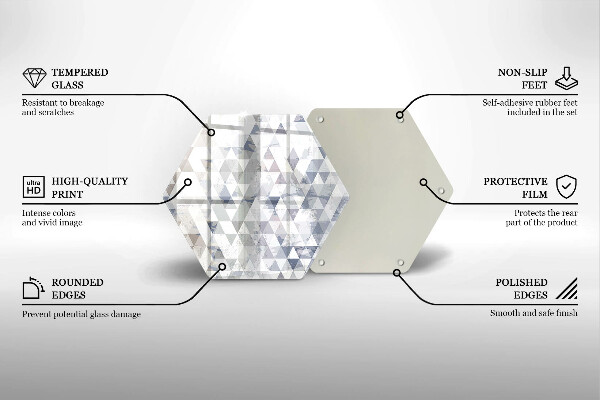Glas Ceranfeldabdeckung Dreiecksmuster