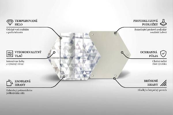 Glas Ceranfeldabdeckung Dreiecksmuster