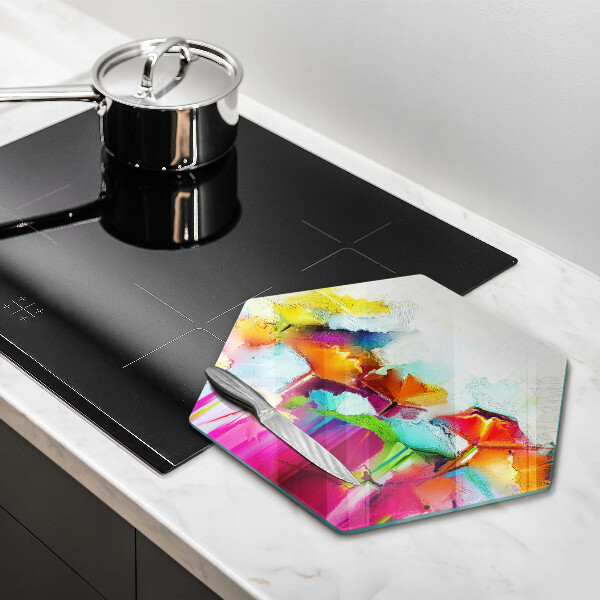 Glas Ceranfeldabdeckung Bemalte Blumen