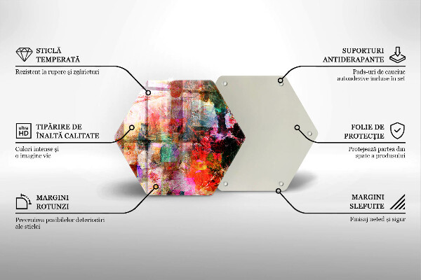 Glas Herdabdeckplatte Abstraktion malen