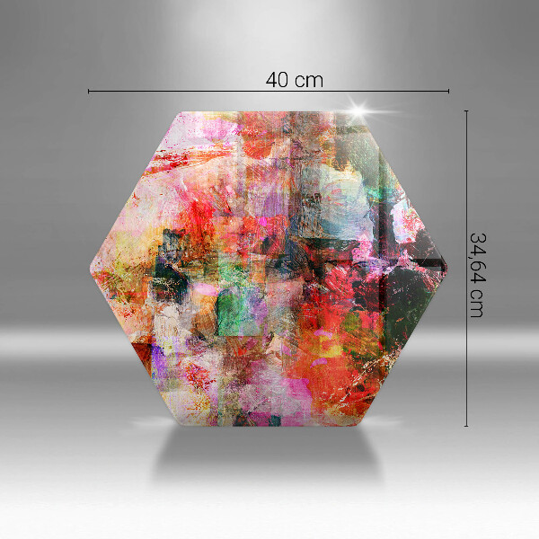 Glas Herdabdeckplatte Abstraktion malen