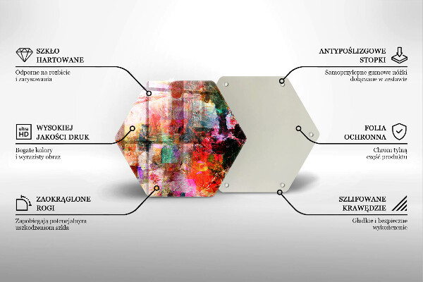Glas Herdabdeckplatte Abstraktion malen