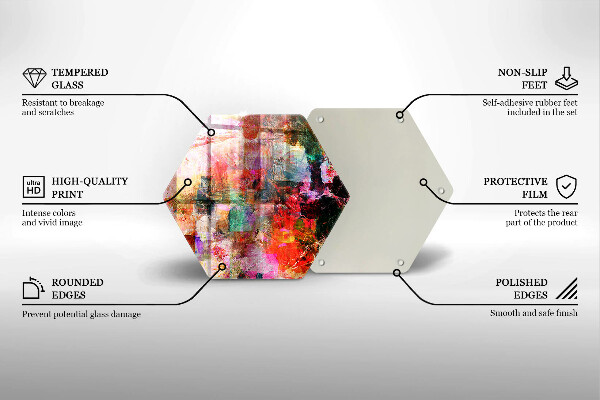 Glas Herdabdeckplatte Abstraktion malen