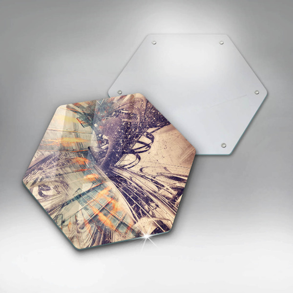 Glas Herdabdeckplatte Moderne Komposition