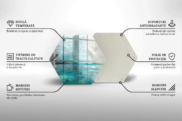 Glas Herdabdeckplatte Malen Sie Abstraktionshintergrund